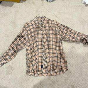 Burberry Plaid Button Down